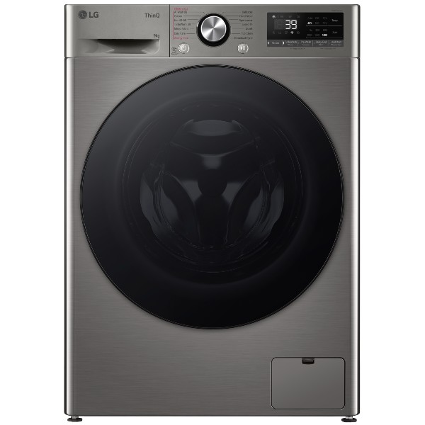 מכונת כביסה 9 ק&quot;ג דגם LG WF9214GBB כסופה