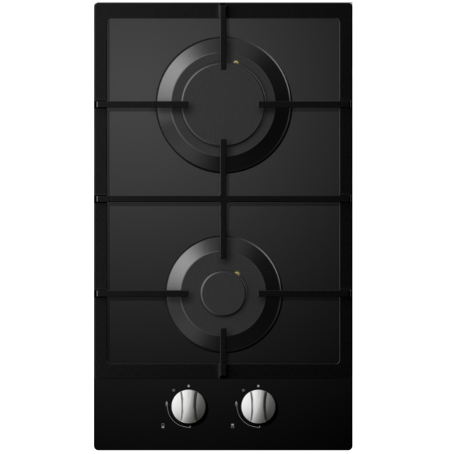 כיריים גז זכוכית שחור דגם MIDEA 30G20MA060 דומינו זוגי