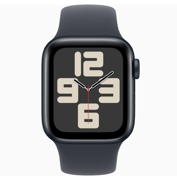 שעון חכם 40 מ&quot;מ Apple Watch SE GPS + Cellular Midnight Aluminium Case with Midnight Sport Band S/M אפל שחור