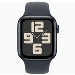 שעון חכם 40 מ"מ Apple Watch SE GPS + Cellular Midnight Aluminium Case with Midnight Sport Band S/M אפל שחור