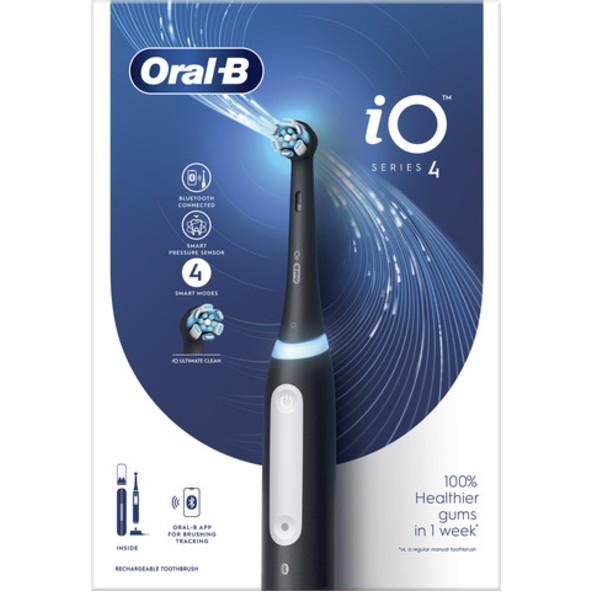 מברשת שיניים חשמלית iO4 אורל בי Oral-B שחור