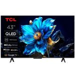 טלוויזיה חכמה "43 TCL 4K QLED GOOGLE TV דגם 43P7K