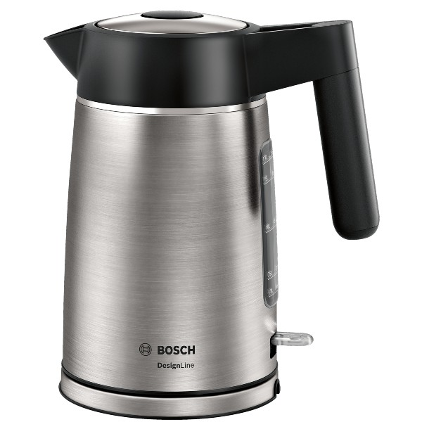 קומקום נירוסטה מסדרת DesignLine עיצוב אלגנטי TWK5P480 בוש BOSCH