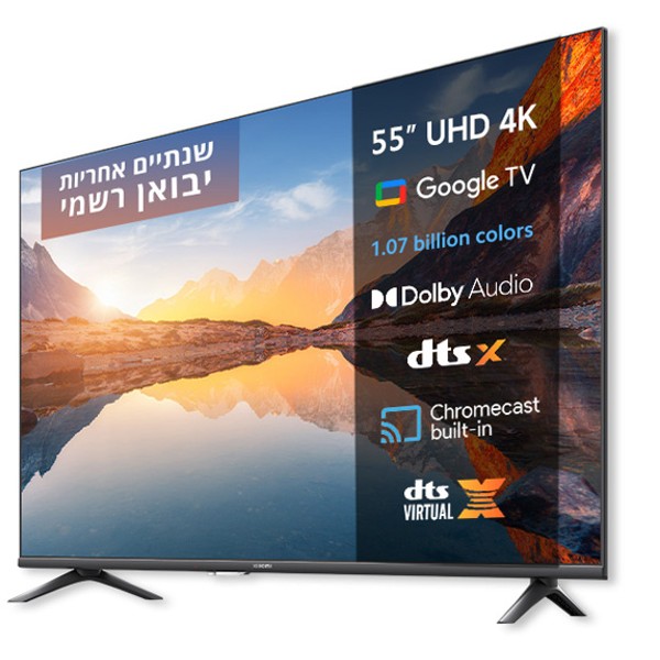 טלוויזיה חכמה &quot;55 4K UHD דגם L55MA-AME שיאומי Xiaomi