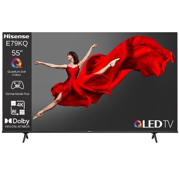 טלוויזיה חכמה &quot;55 QLED 4K Smart TV דגם Hisense 55E79KQ הייסנס