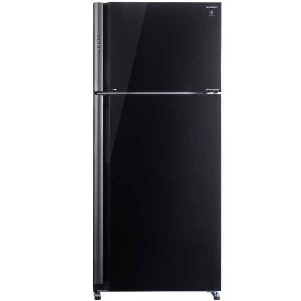 מקרר 588 ליטר מקפיא עליון דגם SHARP SJ-5778BK שארפ זכוכית שחורה