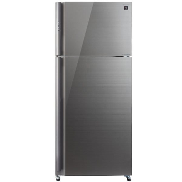 מקרר 588 ליטר מקפיא עליון דגם SHARP SJ-5778SL שארפ זכוכית כסופה
