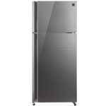 מקרר 588 ליטר מקפיא עליון דגם SHARP SJ-5778SL שארפ זכוכית כסופה