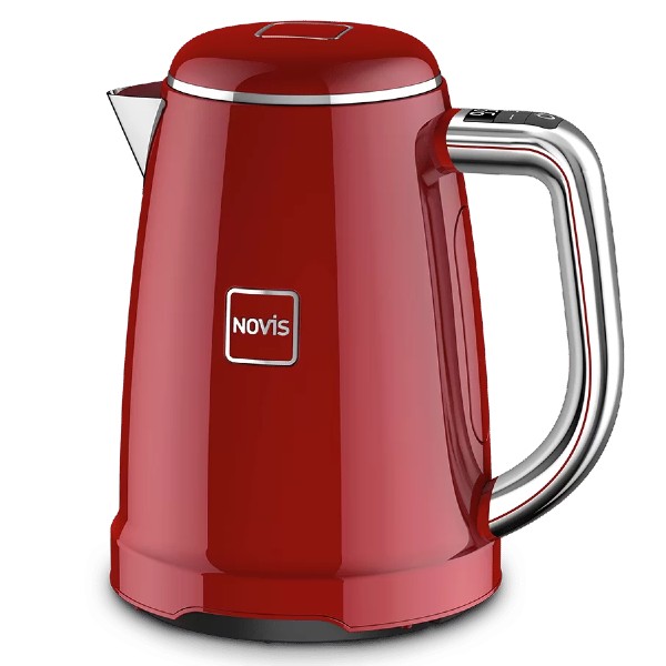 קומקום חשמלי אוטומטי דגם KTC1 נוביס NOVIS צבע אדום