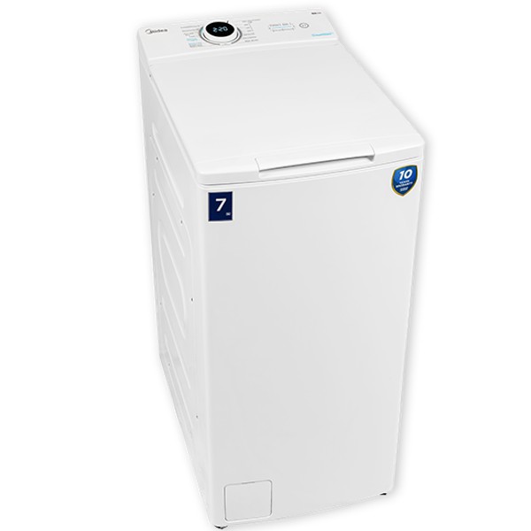 מכונת כביסה פתח עליון 8 ק&quot;ג דגם Midea MF100T80BW מידאה לבן