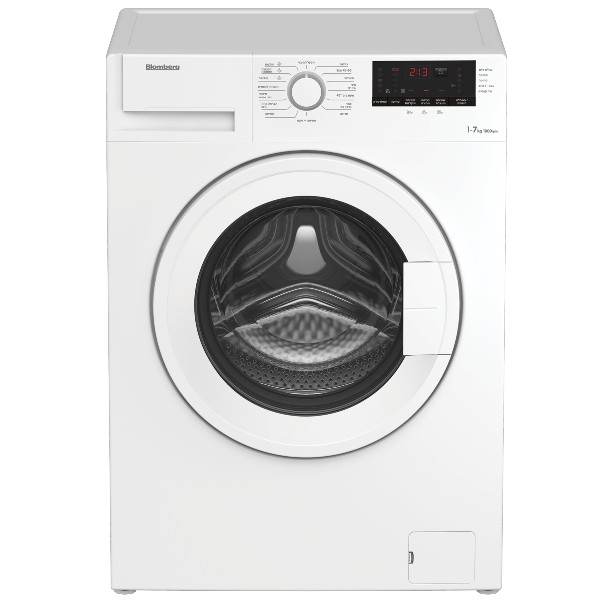 מכונת כביסה 7 ק&quot;ג דגם BLOMBERG LWF7107W בלומברג לבן