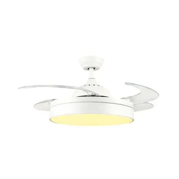 מאוורר תקרה עם שלט דגם &quot;36W ANGEL 42 סמיקום SEMICOM צבע לבן