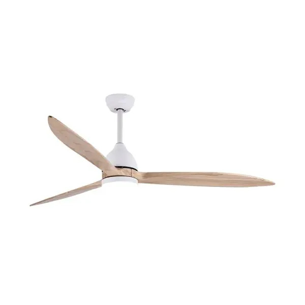 מאוורר תקרה עם שלט דגם "60 HERCULES סמיקום SEMICOM צבע לבן ועץ