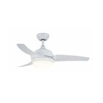 מאוורר תקרה עם שלט דגם "CCT 25W PARISLED 52 סמיקום SEMICOM צבע לבן