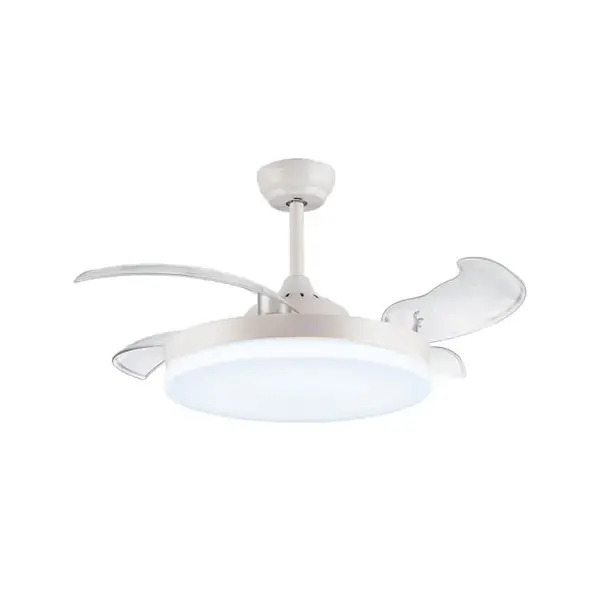 מאוורר תקרה עם שלט דגם &quot;36W AMERICANO 42 סמיקום SEMICOM צבע לבן
