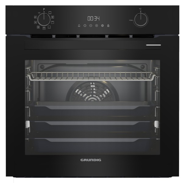 תנור בנוי פירוליטי 71 ליטר דגם GRUNDIG GEBM12304BMPIL גרונדיג שחור