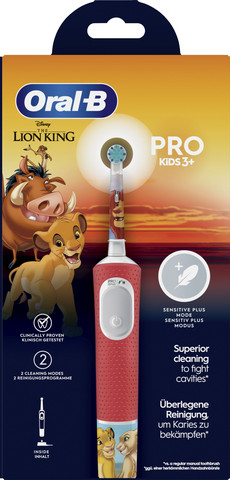 מברשת שיניים חשמלית לילדים מלך האריות Oral-B Vitality Pro אורל בי