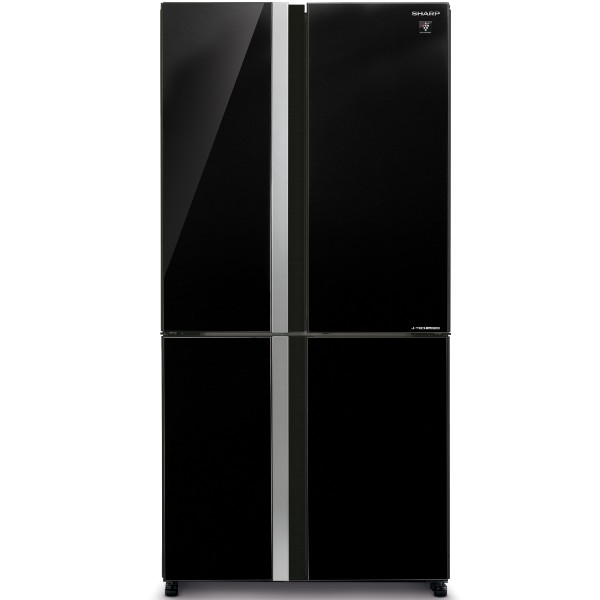 מקרר 4 דלתות מקפיא תחתון 611 ליטר דגם SHARP SJ-8942 שארפ בצבע שחור