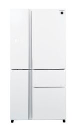מקרר 5 דלתות SJ-R9732WH בנפח 668 ליטר זכוכית לבנה SHARP שארפ