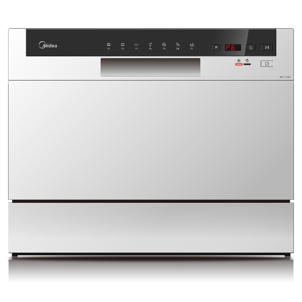 מדיח כלים על השיש דגם MIDEA WQP6-3602F-W מידאה לבן