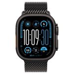 שעון חכם Apple Watch Ultra 2 GPS + Cellular 49mm Black Titanium Case with Black Titanium Milanese Loop Small אפל שחור טיטניום