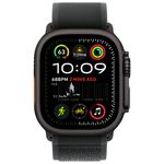 שעון חכם Apple Watch Ultra 2 GPS + Cellular 49mm Black Titanium Case with Black Trail Loop S/M אפל שחור טיטניום
