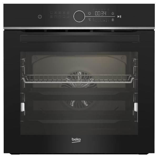 תנור בנוי 72 ליטר דגם BBIM13400XCS בקו Beko זכוכית שחורה