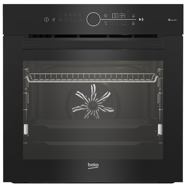 תנור בנוי פירוליטי 72 ליטר דגם BBIM13401XPSWE בקו Beko זכוכית שחורה