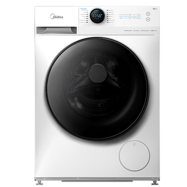 מכונת כביסה פתח חזית 10 ק&quot;ג עם WIFI דגם Midea MF200W100W מידאה לבן