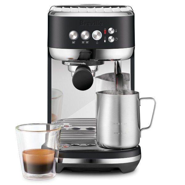 מכונת קפה קומפקטית Bambino Plus דגם BES500BTR ברוויל Breville שחורה