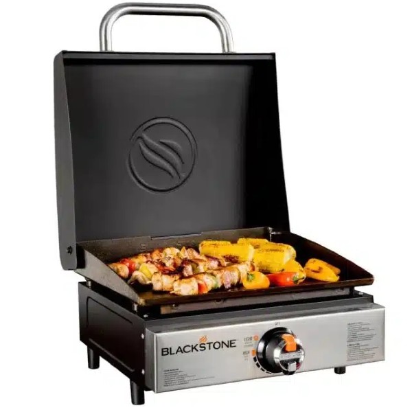 גריל פלאנצ&#039;ה שולחני &quot;17 כולל מכסה דגם BLACKSTONE 2143IL
