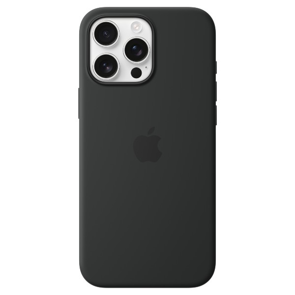 כיסוי סיליקון Apple iPhone 16 Pro Max Silicone Case with MagSafe אפל צבע שחור