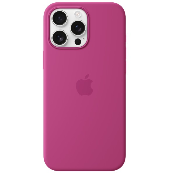 כיסוי סיליקון Apple iPhone 16 Pro Max Silicone Case with MagSafe אפל צבע Fuchsia