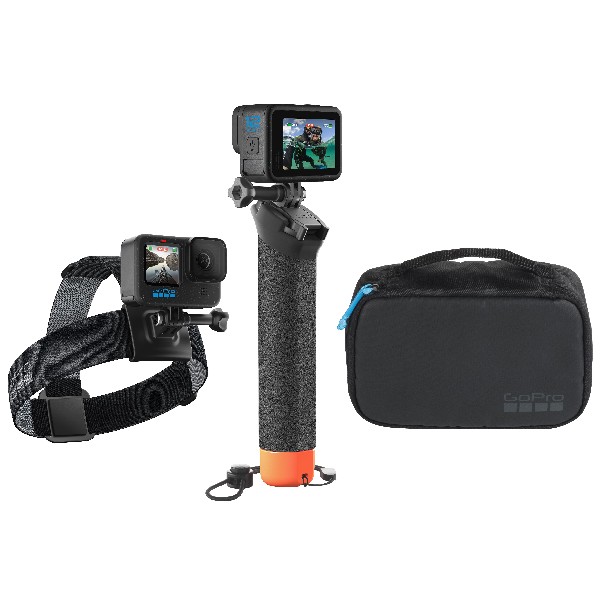 Kit Aventure GoPro 3.0 - Poignée Flottante Et Sangle Tête Pour Sports Extrêmes