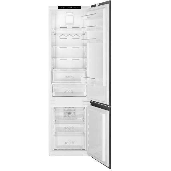מקרר אינטגרלי מקפיא תחתון 284 ליטר דגם C8194TNE סמג SMEG לבן