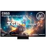 מסך טלוויזיה "75 Premium QD-Mini LED Google TV 4K דגם TCL 75C855