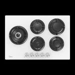 כיריים גז 5 להבות דגם MIDEA 75GP503-W מידאה -זכוכית לבנה