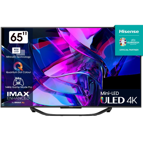 טלוויזיה חכמה &quot;65 ULED Mini-Led 4K דגם HISENSE 65U7KQ הייסנס
