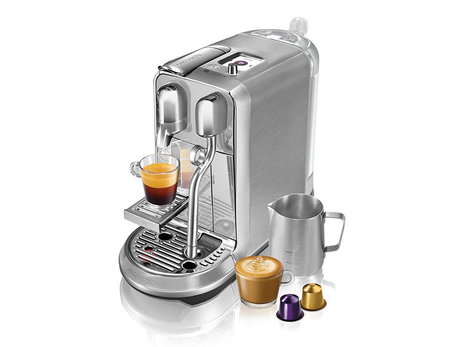 מכונת קפה NESPRESSO קריאטיסטה פלוס בגוון פלדת אל חלד דגם J520