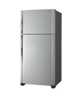 מקרר 2 דלתות כסוף בנפח 473 ליטר בטכנולוגיית קירור היברידית שארפ SHARP