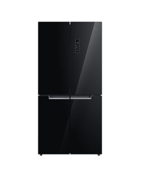 מקרר 4 דלתות 482 ליטר MIDEA מידאה זכוכית שחורה