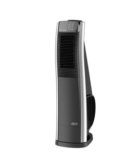 מאוורר מגדל  C32150 XL 3D סטאר STAR גימור שחור בשילוב פסים כסופים