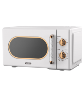 מיקרוגל מכני 20 ליטר רטרו DL3720W דלונגי DeLonghi לבן
