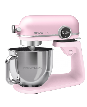 מיקסר חזק ועוצמתי עם קערת נירוסטה בנפח 5.2 ליטרים 5260 DAVO PRO צבע ורוד