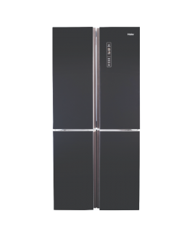 מקרר 4 דלתות 505 ליטר HRF4556FB האייר HAIER זכוכית שחורה