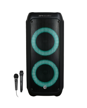 רמקול נייד 300W עם 2 מיקרופונים דגם pure-acoustics DANCER X650