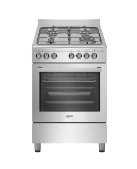 תנור אפייה משולב כיריים  60 ס״מ FS65S קריסטל CRYSTAL נירוסטה