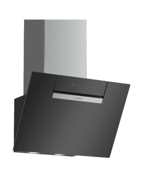 קולט אדים ארובה  60 ס"מ זוויתי DWK67EM60 בוש BOSCH זכוכית שחורה