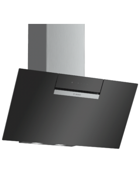 קולט אדים ארובה  80 ס"מ זוויתי DWK87EM60 בוש BOSCH זכוכית שחורה