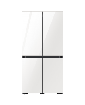 מקרר 4 דלתות נפח כללי 937 ליטר SAMSUNG Bespoke RF90T9013WH סמסונג זכוכית לבנה